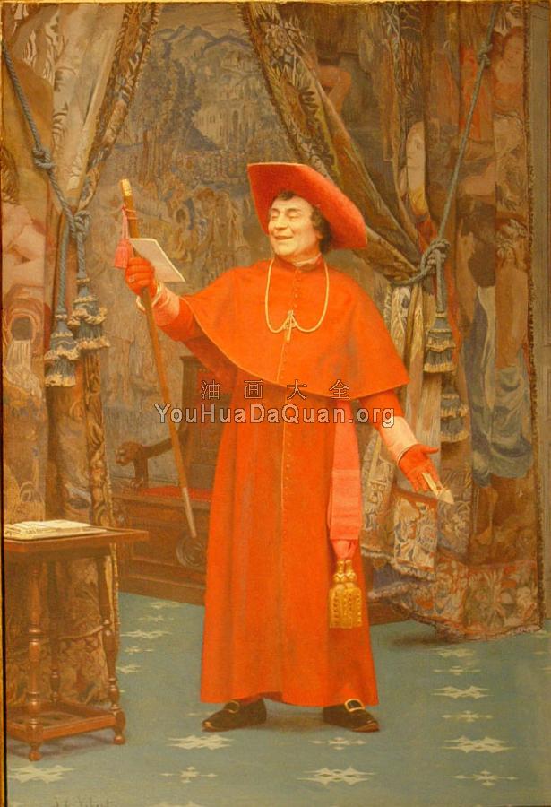 Cardinal Reading a Letter - 吉安·乔治斯·维伯特